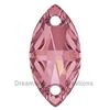 SWAROVSKI 3223 Navette Rhinestones 12x6 Antique Pink 